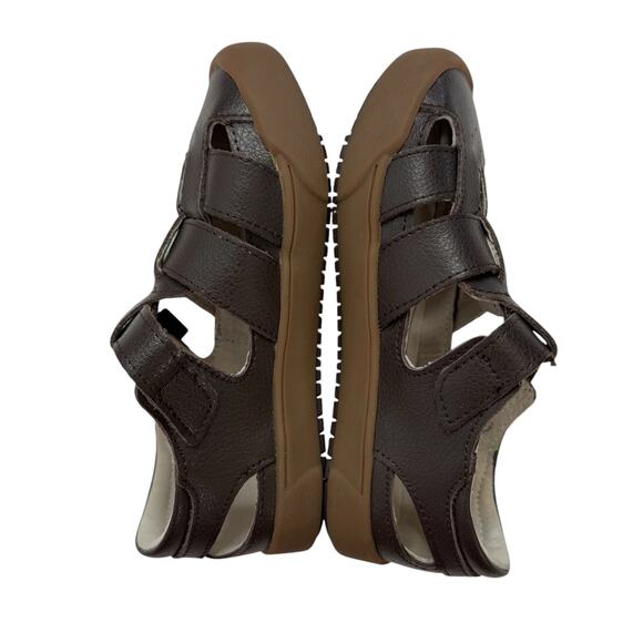 PEDIPED Flex Mark Sandals in Chocolate Size 28 (11-11.5) Sneaker Hybrid Leather - Picture 5 of 7